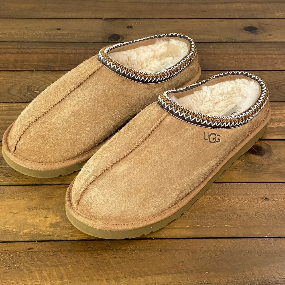 UGG Tasman Suede Slippers Chestnut Brown Men Size 17 1174671